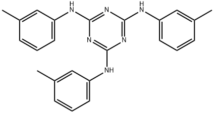 Tris(m-methylanilino)melamine Structure