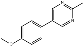 2-Methyl-5-(p-methoxyphenyl)pyrimidine Structure