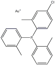 Chloro[tri(o-tolyl)phosphine]gold(I) Structure