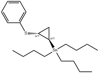 Tributyl(2-(phenylthio)cyclopropyl)stannane Structure