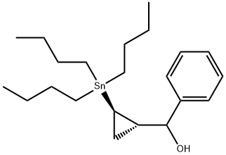페닐(2-(트리부틸스탄닐)시클로프로필)메탄올 구조식 이미지