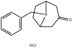8-(Phenylmethyl)-8-azabicyclo[3.2.1]octan-3-one hydrochloride Structure