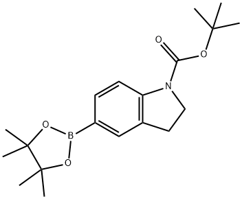 tert-butyl 5-(4,4,5,5-tetramethyl-1,3,2-dioxaborolan-2-yl)indoline-1-carboxylate 구조식 이미지