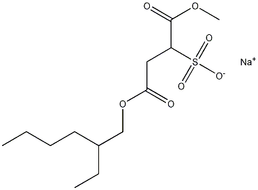 Butanedioic acid, sulfo-, 4-(2-ethylhexyl) 1-methyl ester, sodium salt Structure