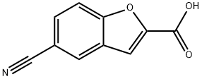 5-Cyano-2-benzo[b]furancarboxylic acid 구조식 이미지