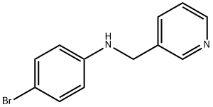 4-bromo-N-(pyridin-3-ylmethyl)aniline Structure