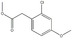 2-chloro-4-methoxyphenylacetic acid methyl ester 구조식 이미지