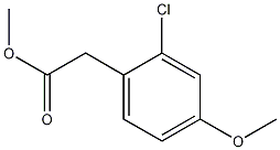 2-chloro-4-methoxyphenylacetic acid methyl ester Structure