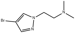[2-(4-브로모-피라졸-1-일)-에틸]-디메틸-아민 구조식 이미지