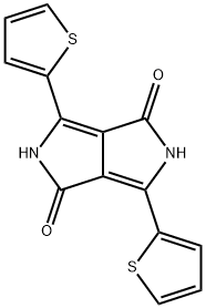 3,6-Di(2-thienyl)-2,5-dihydropyrrolo[3,4-c]pyrrole-1,4-dione 구조식 이미지