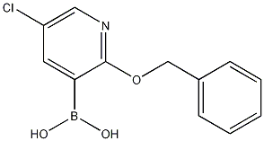 2-(Benzyloxy)-5-chloropyridin-3-ylboronic acid Structure