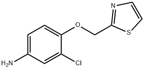 3-chloro-4-(thiazol-2-ylmethoxy)aniline 구조식 이미지