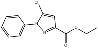 5-Chloro-1-phenyl-1H-pyrazole-3-carboxylic acid ethyl ester 구조식 이미지