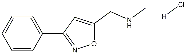 N-메틸-3-페닐-5-이속사졸메탄아민염산염 구조식 이미지