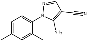 5-amino-1-(2,4-dimethylphenyl)-1H-pyrazole-4-carbonitrile Structure