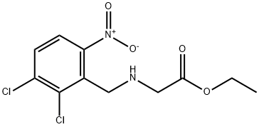 Ethyl 2-(6-Nitro-2,3-dichlorobenzyl)glycine 구조식 이미지