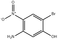 5-Amino-2-bromo-4-nitrophenol 구조식 이미지