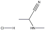 2-(Methylamino)propanenitrile hydrochloride Structure