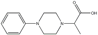 2-(4-phenylpiperazin-1-yl)propanoic acid Structure