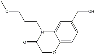 6-(hydroxymethyl)-4-(3-methoxypropyl)-2H-benzo[b][1,4]oxazin-3(4H)-one Structure