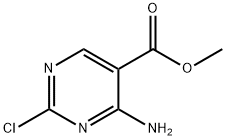 4-아미노-2-클로로-피리미딘-5-카르복실산메틸에스테르 구조식 이미지