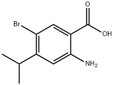 2-Amino-4-isopropyl-5-bromobenzoic acid Structure