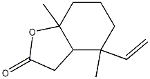 (E)-Hexahydro-(E)-4,7a-dimethyl-4-vinylbenzofuran-2(3H)-one Structure