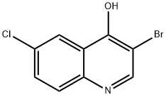3-Bromo-6-chloro-4-hydroxyquinoline Structure