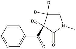 (R,S)-1-Methyl-3-nicotinoylpyrrolidone-d3 구조식 이미지