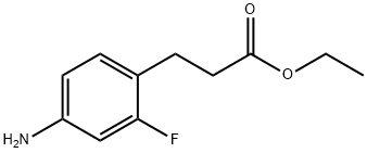 에틸3-(4-아미노-2-플루오로페닐)프로파노에이트 구조식 이미지