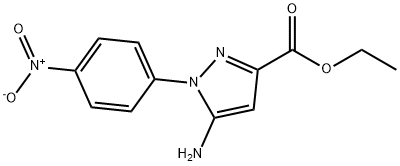 ethyl 5-amino-1-(4-nitrophenyl)-1H-pyrazole-3-carboxylate Structure