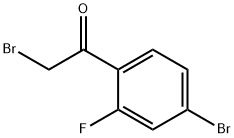 2-bromo-1-(4-bromo-2-fluorophenyl)ethanone Structure
