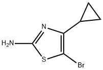 2-Amino-5-bromo-4-cyclopropylthiazole Structure