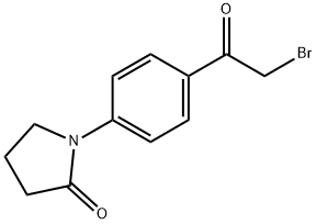 1-[4-(브로모아세틸)페닐]-2-피롤리디논 구조식 이미지