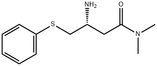 (R)-3-amino-N,N-dimethyl-4-(phenylthio)butanamide Structure