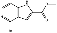 Methyl 4-Bromo-5-azaindole-2-carboxylate Structure