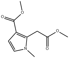 1H-Pyrrole-2-acetic acid, 3-(methoxycarbonyl)-1-methyl-, methyl ester Structure