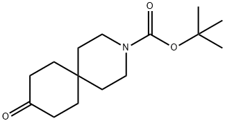 TERT-BUTYL 9-OXO-3-AZASPIRO[5.5]UNDECANE-3-CARBOXYLATE Structure