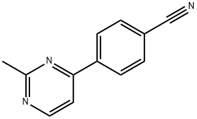 4-(2-methylpyrimidin-4-yl)benzonitrile Structure