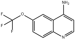 4-아미노-6-트리플루오로메톡시퀴놀린 구조식 이미지