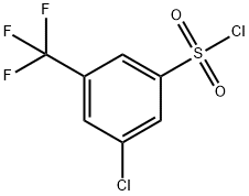 3-Chloro-5-(trifluoromethyl)benzenesulphonyl chloride 구조식 이미지