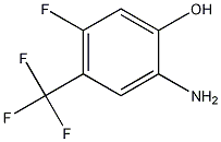 2-아미노-5-플루오로-4-(트리플루오로메틸)페놀 구조식 이미지