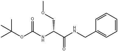 (R)-tert-Butyl 1-(benzylamino)-3-methoxy-1-oxopropan-2-ylcarbamate Structure