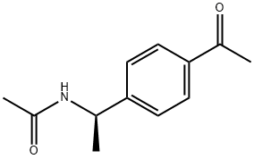 N-[(1R)-1-(4-Acetylphenyl)ethyl]acetamide 구조식 이미지
