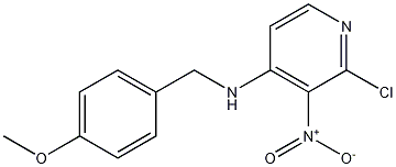 N-(4-메톡시벤질)-2-클로로-3-니트로피리딘-4-아민 구조식 이미지