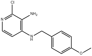 N4-(4-메톡시벤질)-2-클로로피리딘-3,4-디아민 구조식 이미지