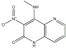 4-(Methylamino)-3-nitro-1,5-naphthyridin-2(1H)-one 구조식 이미지