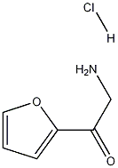 2-아미노-1-(푸란-2-일)에타논​​염산염 구조식 이미지