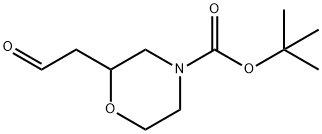 N-Boc-2-(2-옥소-에틸)-모르폴린 구조식 이미지