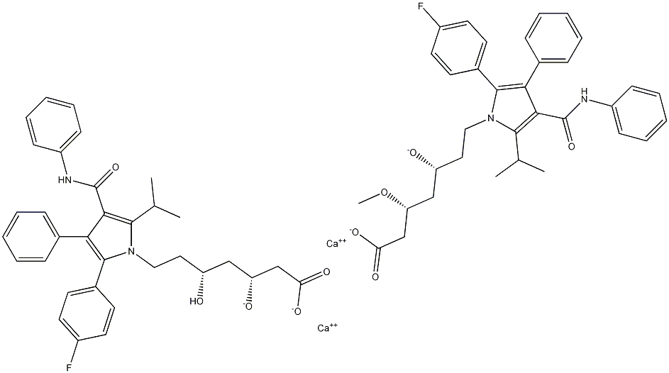 O-Methyl Atorvastatin Calcium Salt 구조식 이미지